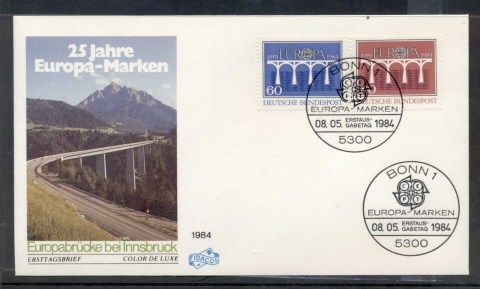 Germany-1984-Europa-Bridge-FDC