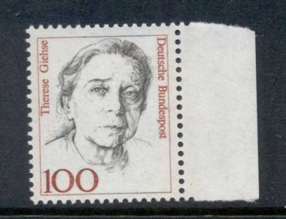 Germany-1986-91-Famous-Women-100pf-MUH