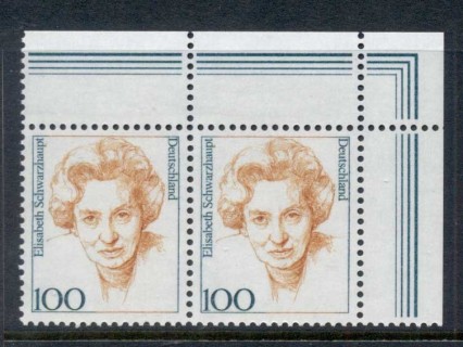 Germany-1992-2000-Famous-Women-100pf-Elizabeth-Schwarzhaupt-pr-MUH