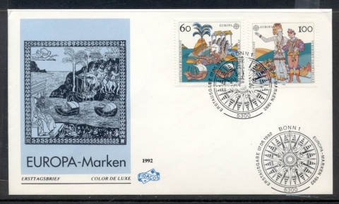 Germany-1992-Europa-Columbus-Discovery-of-America-FDC