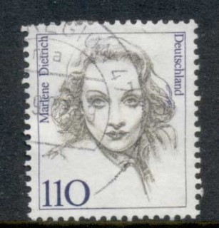 Germany-1992-Famous-Women-110pf-marlene-Dietrich-FU