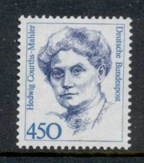 Germany-1992-Famous-Women-450pf-Hedwig-Courths-Mahler-MUH