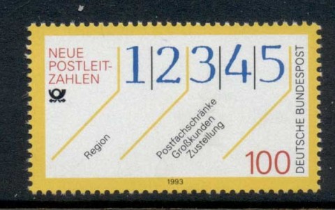 Germany-1993-New-Postal-Codes-MUH