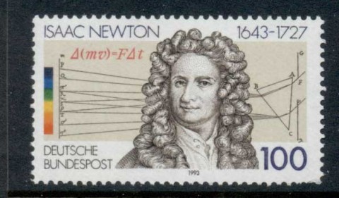 Germany-1993-Sir-Isaac-newton-MUH