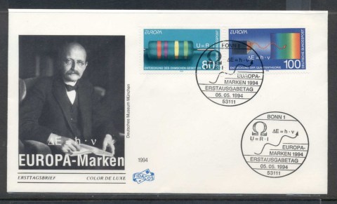 Germany-1994-Europa-Scientific-Discoveries-FDC