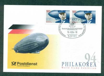 Germany-1994-Philakorea-Zeppelin-FDC-lot42675