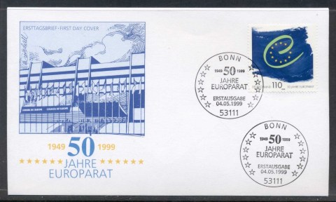 Germany-1999-Council-of-Europe-FDC