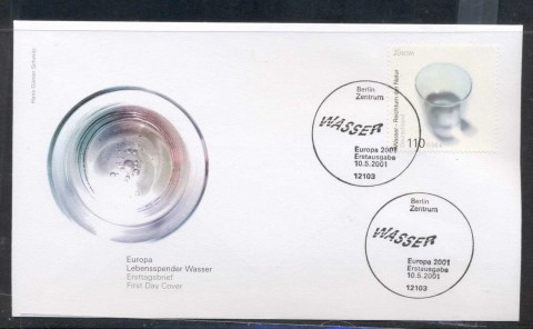 Germany-2001-Europa-Water-FDC