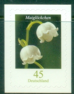 Germany-2010-Flowers-45c-Convallaria-majalis-PS-MUH