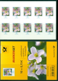 Germany-2018-Definitive-Flowers-Cardamine-PS-booklet-MUH