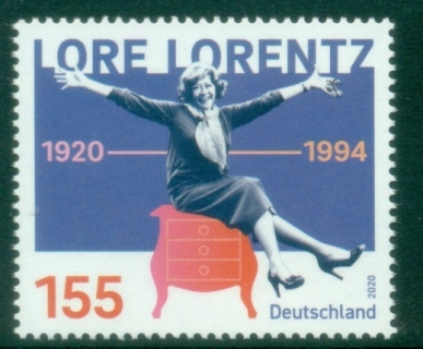 Germany-2020-The-100th-Anniversary-of-the-Birth-of-Lore-Loretz-1920-1994-MUH