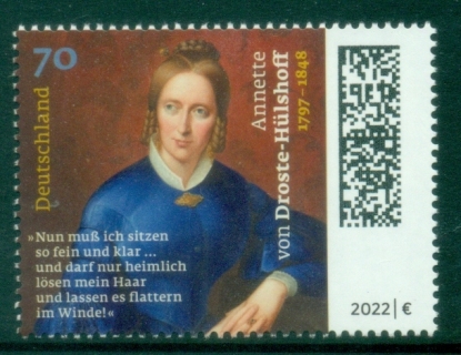 Germany-2022-The-225th-Anniversary-of-the-Birth-of-Annette-von-Droste-Hulshoff-1797-1848-MUH