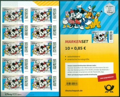 Germany-2023-The-100th-Anniversary-of-Disney-PS-booklet-MUH
