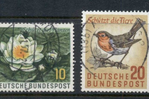 Germany-1957-Protection-of-Animals-Plants-FU