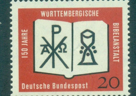 Germany-1962-Wurttemberg-Bible-Society-MUH-lot59797