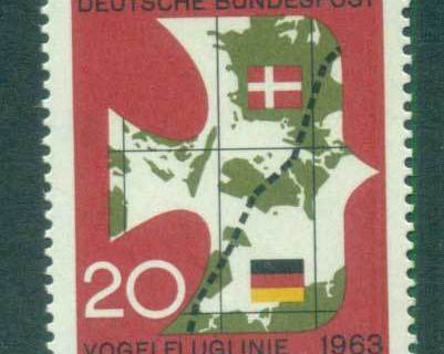Germany-1963-Birdflight-railroad-MUH-lot59817