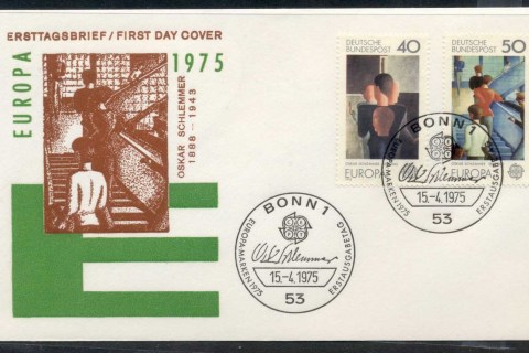 Germany-1975-Europa-Paintings-FDC