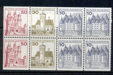 Germany-1977-79-Castles-booklet-pane-2x50