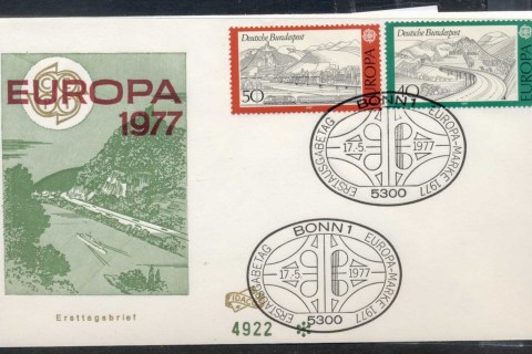 Germany-1977-Europa-Landscapes-FDC