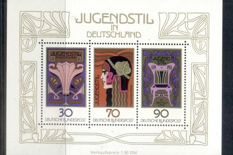 Germany-1977-German-Art-Nouveau-MS-MUH