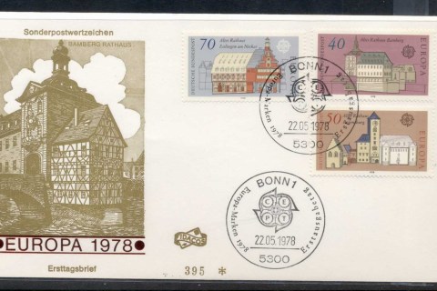 Germany-1978-Europa-Architecture-FDC