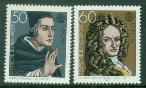 Germany-1980-EUROPA-Stamps-Famous-People-MUH