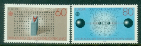 Germany-1983-EUROPA-Stamps-Inventions-MUH