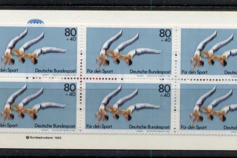 Germany-1983-Welfare-Sport-80pf-booklet-MUH