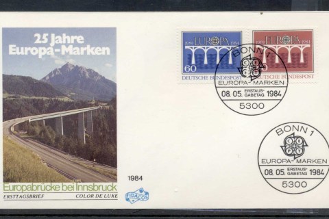 Germany-1984-Europa-Bridge-FDC