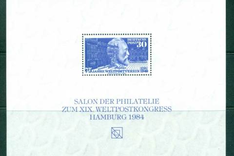 Germany-1984-UPU-Congress-Hamburg-Reproduction-salon-MS-MUH-lot59491