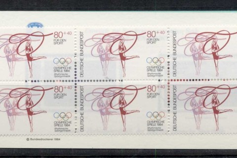 Germany-1984-Welfare-Sport-80pf-booklet-MUH