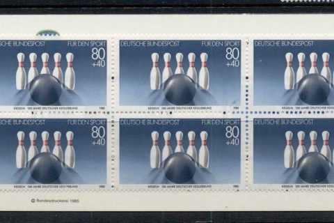 Germany-1985-Welfare-Sport-80pf-booklet-MUH