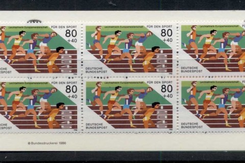 Germany-1986-Welfare-Sport-80pf-booklet-MUH