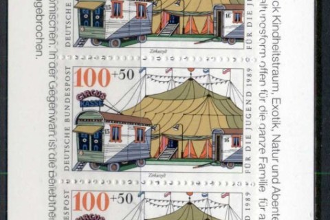 Germany-1989-Welfare-Circus-100pf-booklet-MUH