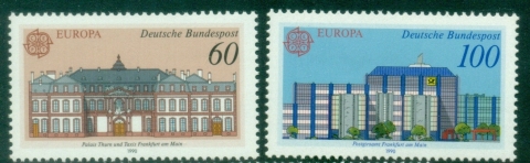 Germany-1990-EUROPA-Stamps-Post-Offices-MUH