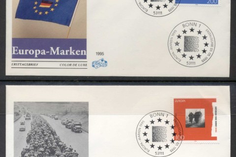 Germany-1995-Europa-Peace-Freedom-2x-FDC