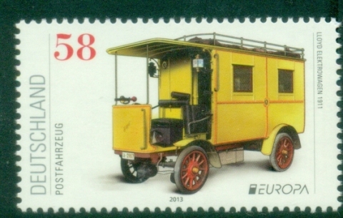 Germany-2013-EUROPA-Stamps-Postal-Vehicles-MUH