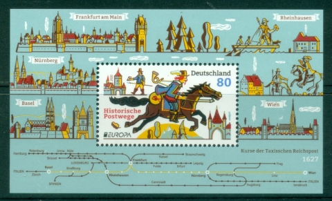 Germany-2020-EUROPA-Stamps-Ancient-Postal-Routes-MS-MUH