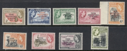 Ghana-1957-QEII-Pict-Opt-on-Gold-Coast-MLH