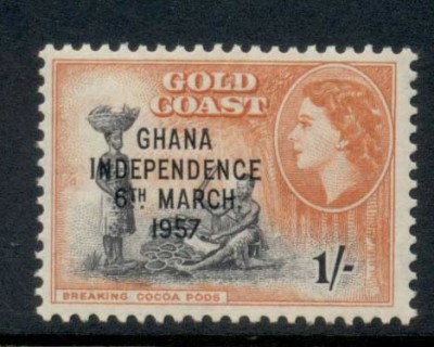 Ghana-1957-QEII-Pictorial-Opt-on-Gold-Coast-1-MLH