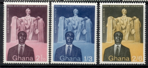 Ghana-1959-Abraham-Lincoln-150th-Birth-Anniversary-MLH