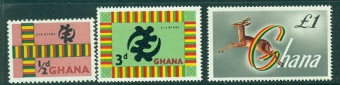 Ghana-1961-Redrawn-Defins-3-vals-MUH-Lot27581