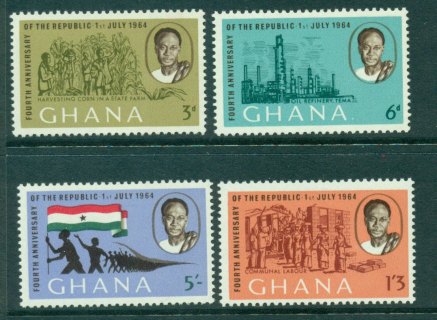 Ghana-1964-4th-Anniv-of-republic-MUH-Lot27612