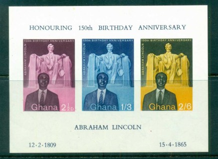 Ghana-1965-Abraham-Lincoln-150th-Birthday-MS-MUH