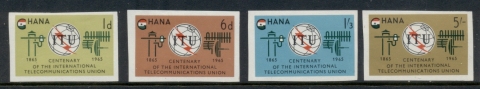 Ghana-1965-ITU-Centenary-IMPERF-MLH