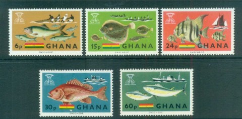 Ghana-1966-FFH-Fish-MUH-lot81542