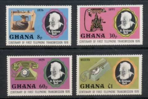 Ghana-1976-Telephone-Centenary-MUH