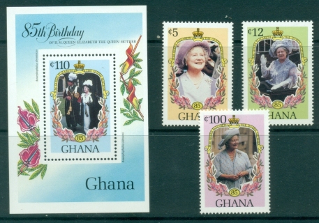 Ghana-1985-Queen-Mother-85th-Birthday-MS-MUH