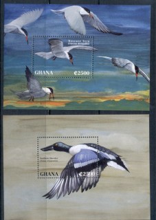 Ghana-1995-Water-Birds-2x-MS-MUH