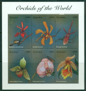 Ghana-1998-Flowers-Orchids-of-the-World-MS-MUH